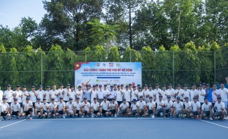 Giải Tennis thành phố Phú Mỹ mở rộng chào mừng 50 năm Giải phóng miền Nam